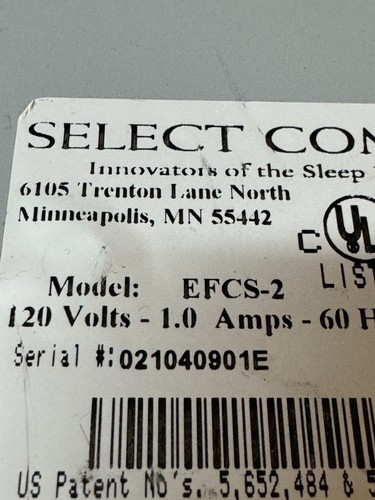 Sleep Number EFCS-2 Dual Chamber Air Bed Pump Select Comfort Queen King - Tested - Picture 12 of 12