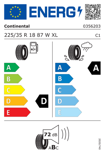 SOMMERREIFEN CONTINENTAL 225/35 R18 87W SPORTCONTACT 5 XL - Bild 2 von 5
