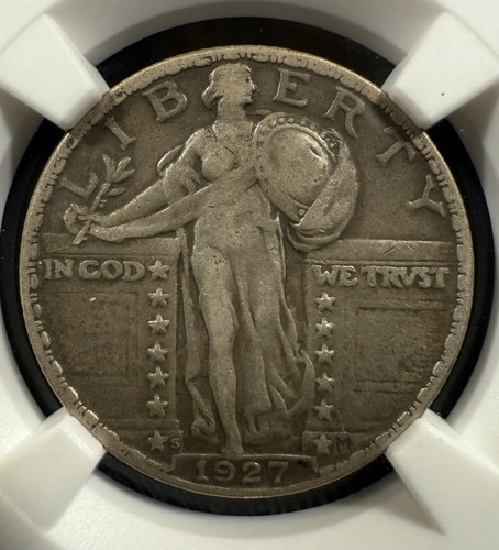 1927-S 25C Standing Liberty Quarter NGC VF25 Tough Date Item#243 - Picture 2 of 4