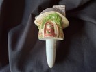 Vintage Ceramic Plant Watering Spike House with mouse