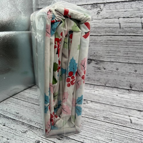 Cath Kidston 4pc Full Sheet Set Christmas Holly Flat/Fitted/2 - Pillowcases - Picture 7 of 7