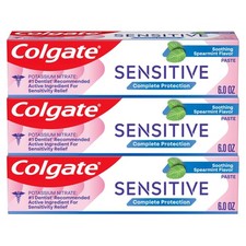 Sensitive Toothpaste, Complete Protection, Mint - 6 Ounce Pack of 3 1.16 per gallon