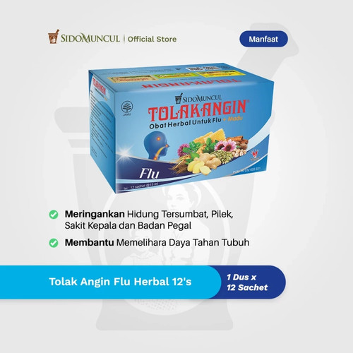 Sido Muncul Tolak Angin Grippe Bundle 2 Box (je 12 Beutel) - Unterstützung verstopfte Nase - Bild 5 von 5