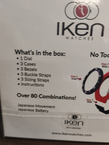 Kit de reloj Iken resistente al agua construye tu propio número nuevo Sku:gbs 0 0 8 - Imagen 10 de 13