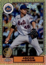 2022 Topps '87 Topps Silver Pack Chrome #T87C49 Jacob deGrom - BB