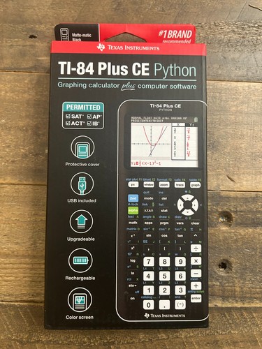Texas Instruments TI-84 Plus CE Python Calculadora Gráfica Color - Negra CAJA NUEVA - Imagen 2 de 6