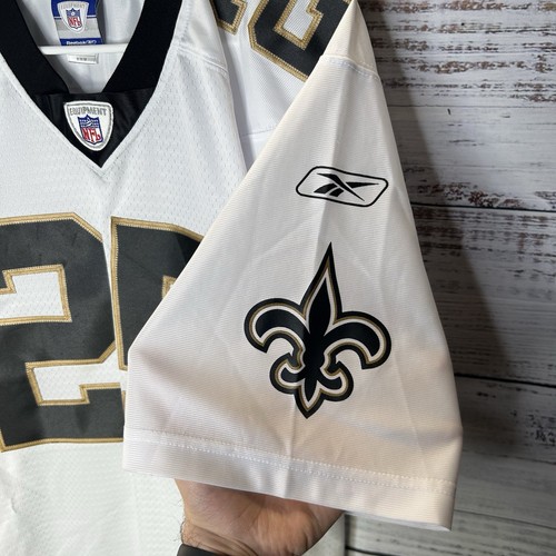 Vintage Reebok New Orleans Saints Reggie Bush #25 White Sewn NFL Jersey Medium M - Picture 8 of 14