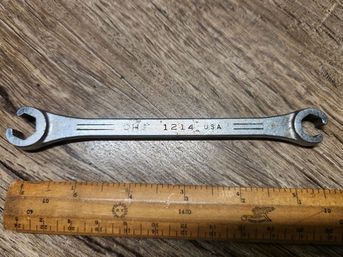 3/8 - 7/16 MAC TOOLS SAE FLARE-NUT DOUBLE END LINE WRENCH 10 DEGREE OFFSET - Picture 4 of 6