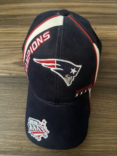 2001 New England Patriots Super Bowl XXXVI Hat - Tom Brady First Super Bowl New!