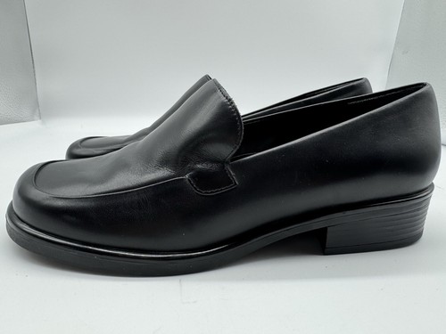 Naturalizer schwarze Leder-Halbschuhe Blockabsatz Damengröße 7 1/2W bequem - Bild 2 von 14