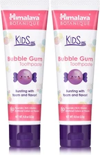 Botanique Kids Toothpaste, Herbal, Bubble Gum Flavor, Fights Plaque, Fluoride Fr