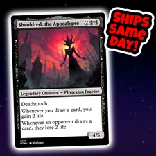 Sheoldred The Apocalypse - Custom Art Magic: The Gathering Playtest Card