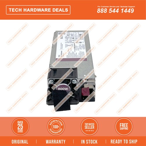 865414-B21 HPE 800W Flex Slot Platinum Hot Plug Low Halogen Power Supply Kit - Picture 2 of 3