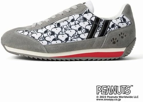 PEANUTS SNOOPY Sneaker Collaboration Model 2 Types 24cm-27cm Made in JAPAN NEW - Picture 8 of 27