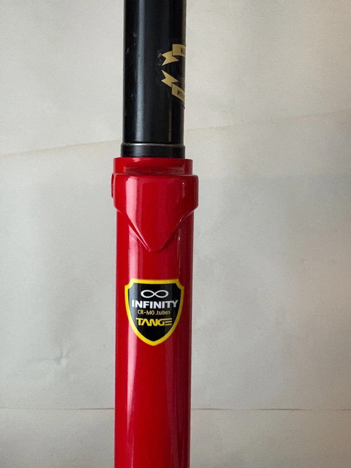 Soma Wolverine Lugged CrMo Steel Bike Fork, Tange, Red, 700c, 1 1/8" Threadless - Image 3 of 4