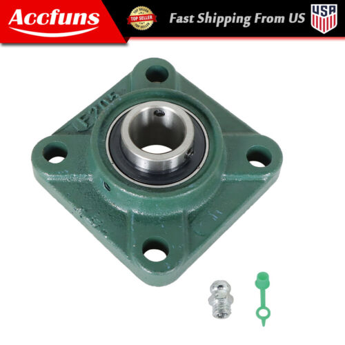 For Solid Base Pillow Block Flange Mounted Bearing 1" Bore 4 Bolt 4 PC UCF205-16
