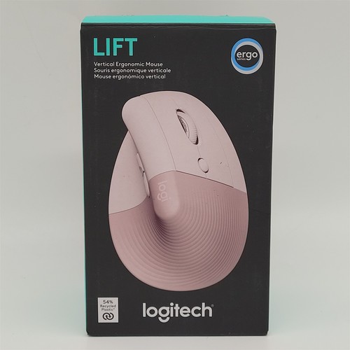 Logitech Lift Wireless Vertical Mouse - Rose - Picture 5 of 5