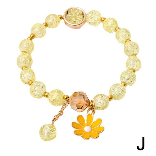 Crystal Bracelet Daisy Bracelet Beads Cute Girly Fashion Accessories Gelang I9X9 - Picture 21 of 23