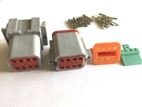 Gray Deutsch DT 2 3 4 6 8 12 Solid Green band Pin Connector kit 14-16 AWG - Picture 13 of 14