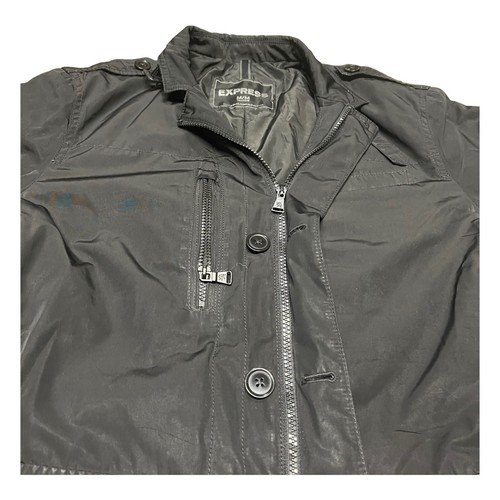 Giacca Express Uomo M Nero Blazer Utilità Militare Foderata Tasche con Bottoni - Foto 4 di 7