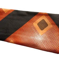 Vintage 1970s NECKTIE  4" Wide 52" TIE RICHMAN BROTHERS GROOVY Geometric Brown