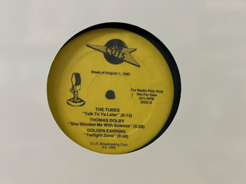 Live Cuts 8/1/1983 promo/radio LP, The Who/Tubes/Thomas Dolby/Golden Earring - Imagen 2 de 2