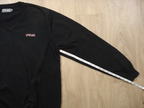 PING Black Golf Jumper size L Men's Cotton Blend Outdoors Pullover Spring Warm.. - Picture 11 of 18