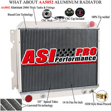 Aluminum 3 Rows Radiator For 1968-1974 69 Dodge Plymouth Mopar Cars Big Block V8