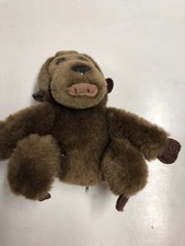 1986 Dakin Baby Gorilla Ape Plush Stuffed Animal Brown 5.5" Q