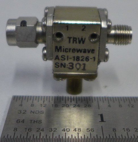 TRW ASI-1826-1 Isolator 20dB Iso. 18-26.5 GHz - Picture 2 of 3