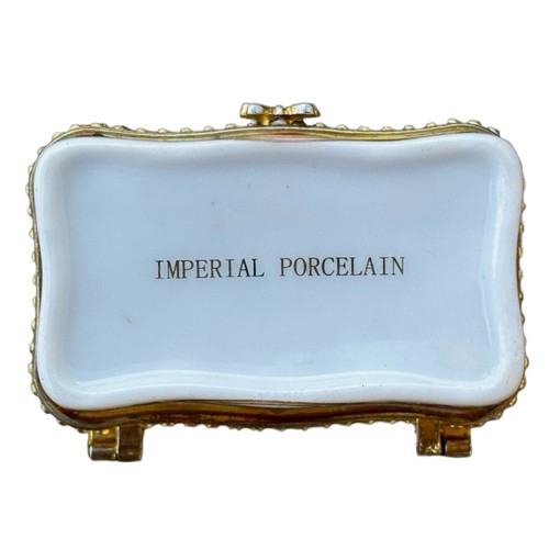 KAISERLICHE PORZELLAN "religiöse" Schmuckschatulle aufklappbar (2er Set) - Bild 8 von 13