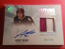2011/12 SP Authentic Future Watch Andy Miele  Rookie Patch Auto RC.100/100.RARE!