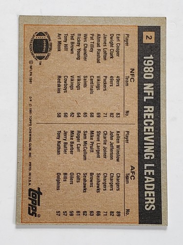 1981 TOPPS FOOTBALL TRADING CARDS YOU PICK FREE SHIPPING 50% OFF 2 OR MORE - Picture 4 of 360