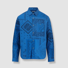 390 Kenzo Men's Blue Bandana Shirt Size 41/16