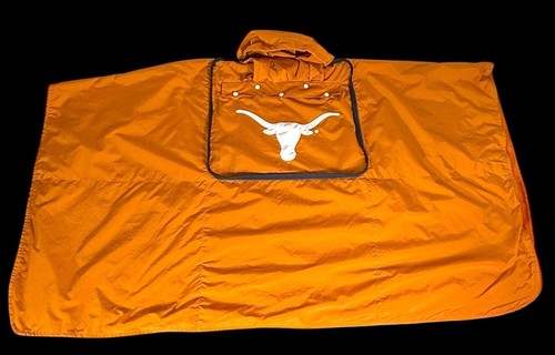 University of Texas Longhorns Erwachsene Regenponcho mit Kapuze Fleece lässt sich in Tasche umwandeln - Bild 8 von 17