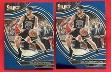 (2) 2020-21 Panini Select Basketball Klay Thompson Courtside #243 Blue 2 Card