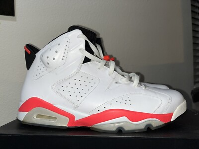 【US10.5】 AIR JORDAN 6 RETRO 384664-123 Jordan 6 Retro Infrared White (2014) Men's - 384664-123 - US