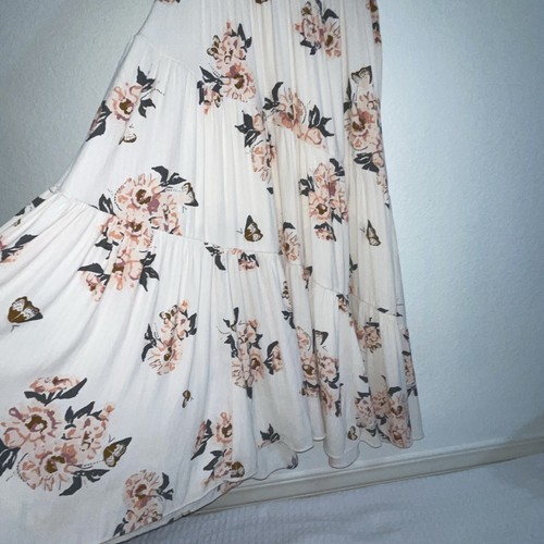 Free People ALL I GOT Blumen romantisch fließend Blumen gefüttert Boho Kleid 4 - Bild 6 von 10