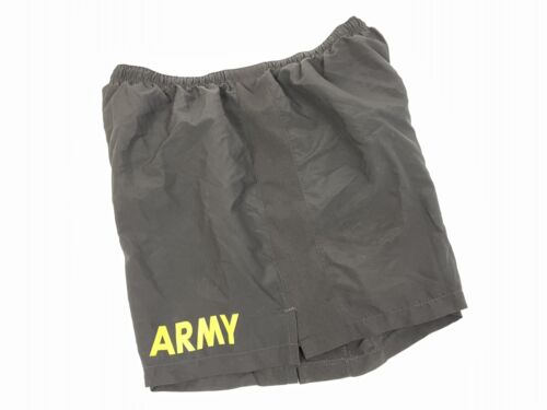 MEN'S M YELLOW / BLACK US ARMY SHORTS PTU PT PHYSICAL FITNESS UNIFORM RUNNING LN - Picture 9 of 12