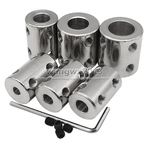 1pcs 3.17/4/5/6/8/10/12mm Rigid Shaft Coupling Coupler Motor Connector #45 Steel - Picture 2 of 6