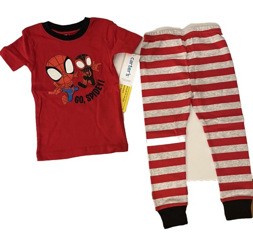 Marvel-Spider-Man Kleinkind Pyjama Größe 2T ~ Carters neu mit Etikett ~ 100 % Baumwolle - Bild 2 von 6
