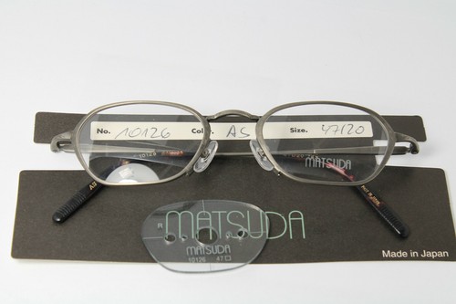 MATSUDA 10126 AS Original Vintage Eyeglasses Frahe Steampunk Antique-Silver Rare - Picture 3 of 8