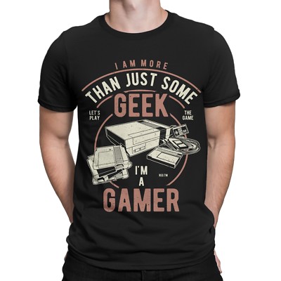 Gamer T-Shirt Nerd Sheldon Gaming Game Retro Vintage Geek 8-Bit 16-Bit Spieler 
