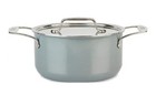 All-Clad FUSIONTEC Natural Ceramic with Steel Core  7-qt Soup Pot, Platinum