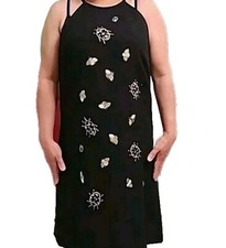 Victoria Beckham For Target Medium Embellished Bug Halter Black Dress  Women’s 