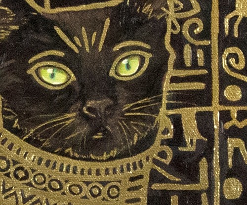 Giclee fine art print of oil painting Egyptian black cats, 8"×10", 16"×20" - Picture 3 of 5