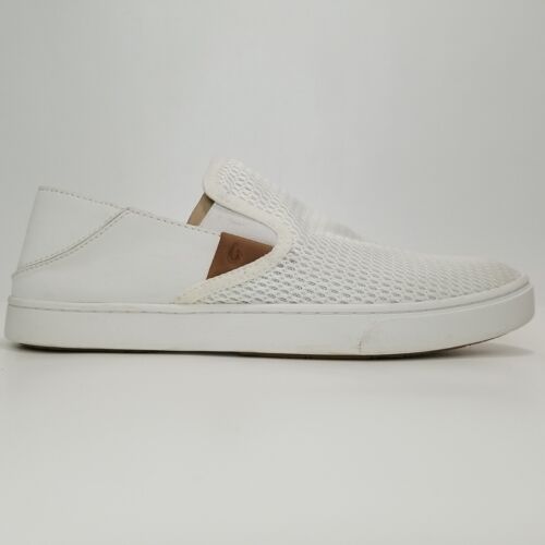 Olukai Pehuea Slip On Damen Sneaker Größe W10 Weiß Mesh - Bild 5 von 12