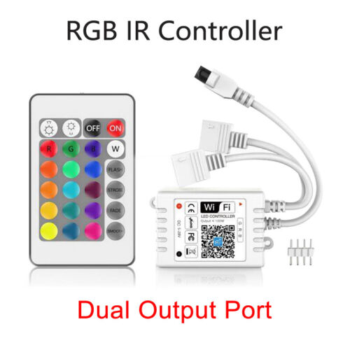 WiFi Smart RGB controller with 24key IR remote APP For 2835 5050 RGB LED strip - Picture 7 of 8