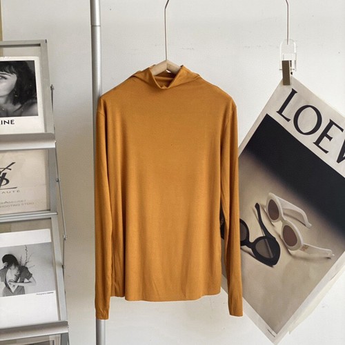 Womens Ladies Stretch Turtleneck Shirt Plain Top Pullover Bottomed Shirt Comfort - Picture 17 of 21