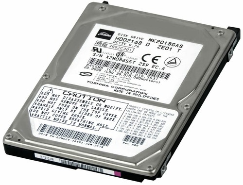 FESTPLATTE Toshiba 20GB MK2018GAS 4200U/min 2MB ATA / IDE HDD2168 2.5" Zoll - Afbeelding 2 van 3